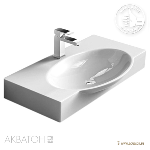 Раковина Акватон Infinity 76 мебельная 1AX162WBXX000