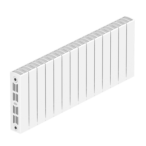 Биметаллический радиатор Rifar SUPReMO 350 - 14 секций, боковое, белый