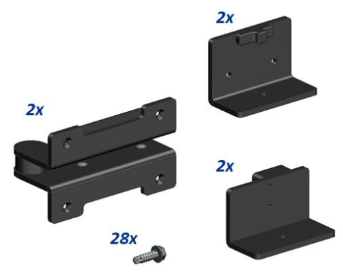 WALLBOX комплект стальных петель для профиля