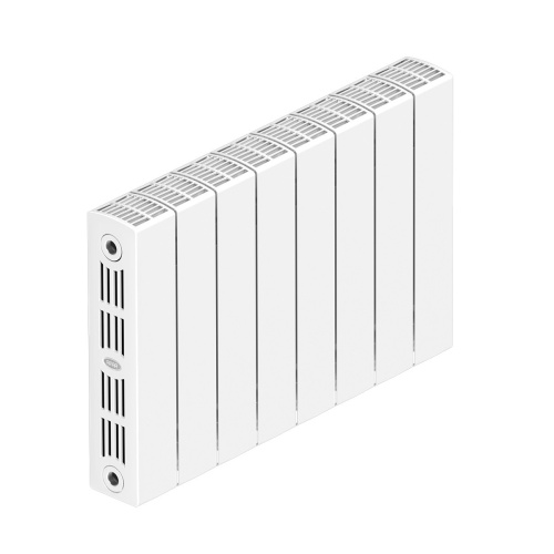 Биметаллический радиатор Rifar SUPReMO 350 - 8 секций, боковое, белый