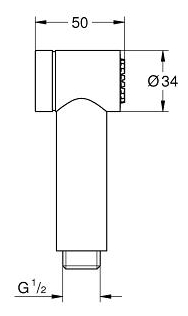 Гигиеническая лейка Grohe Sena Trigger Spray 35 26328000