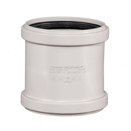 Муфта 110 двойная, двухраструбная SKMM Ostendorf Skolan Safe бесшумная канализация