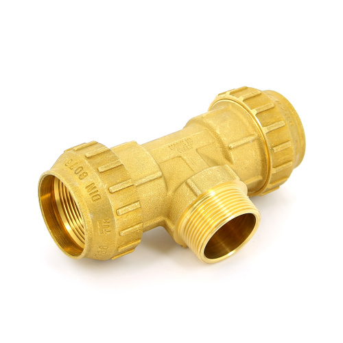 Тройник с резьбой Tiemme 32x1"Нx32 латунь для ПНД 3400167