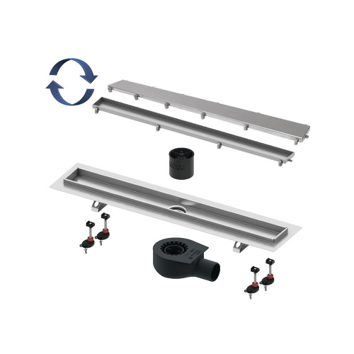 Комплект TECElinus для монтажа дренажного канала 2 в 1, с основой для плитки “tile” и “steel”, с мембраной 700 мм