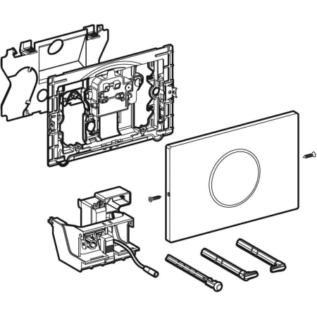 Система электронного управления смывом унитаза Geberit смывная клавиша Sigma10 115.906.SN.1