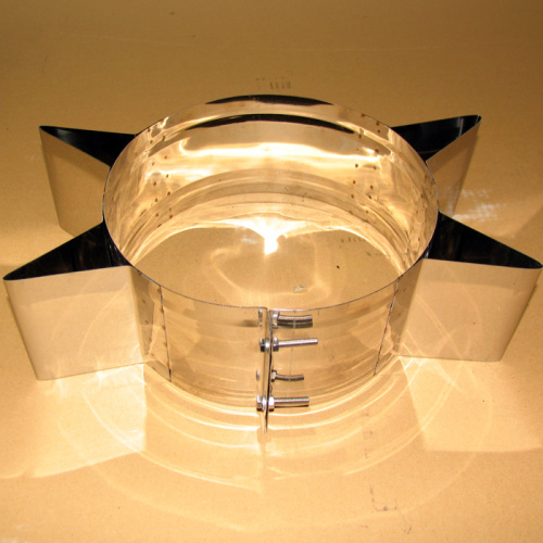 Хомут широкий 120°, звезда D=220(0.5) нерж.430