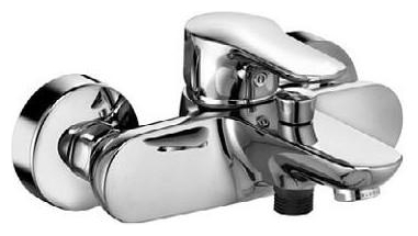 Смеситель для ванны Kludi Objekta 326530575 хром, настенный, литой рычаг