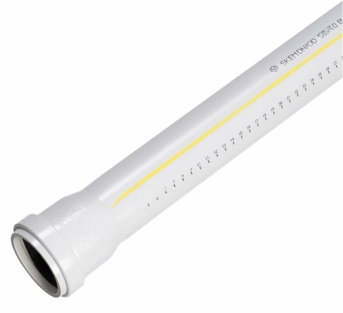 Труба 58 длина 250 мм SKEM Ostendorf Skolan Safe бесшумная канализация