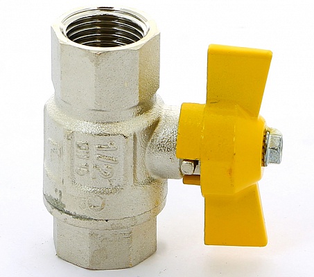 Кран шаровой 1/2"ВВ для газа, ручка бабочка ITAP London 068 1/2'