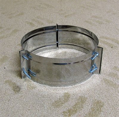 Хомут широкий 120° D=250(0.5) нерж.430