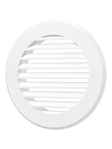 10РК, Решетка вентиляционная круглая D136 вытяжная АБС с фланцем D100
