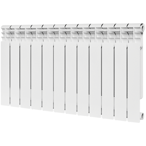 Биметаллический радиатор Rommer Profi Bm 500 - 12 секций, боковое, белый RAL9016