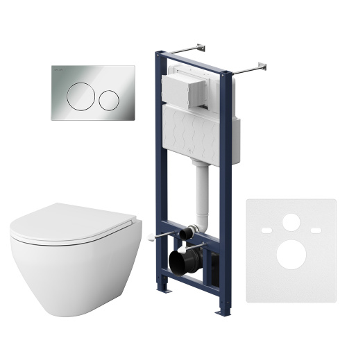 Подвесной унитаз и инсталляция AM.PM Spirit V2.0 IS49051.701700