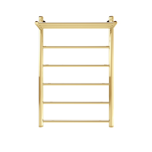 Полотенцесушитель Indigo Line с полочкой 532x800, золотой