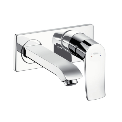 Смеситель для раковины Hansgrohe Metris 31085000 хром, настенный, излив 165 мм