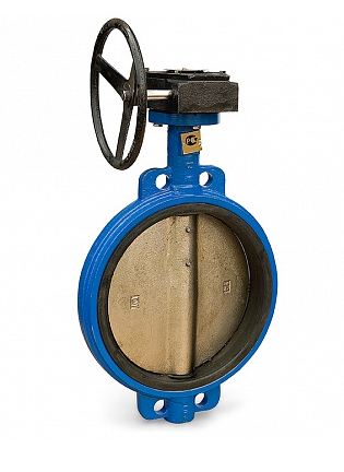 Затвор межфланцевый 350 поворотный дисковый