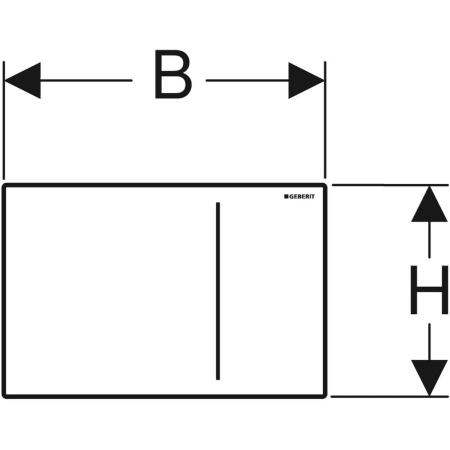 Смывная клавиша Geberit Sigma70, для двойного смыва, для смывного бачка скрытого монтажа Sigma 12 см 115.620.FW.1