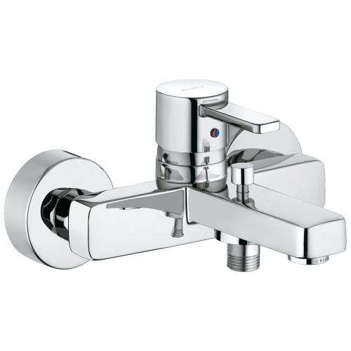 Смеситель для ванны Kludi Zenta 386700575 хром, настенный, литой рычаг, аэратор М 24 х 1