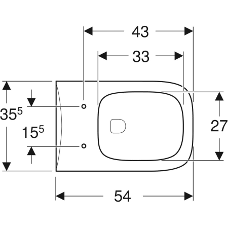 Подвесной унитаз Geberit Renova Plan, Rimfree 202170000