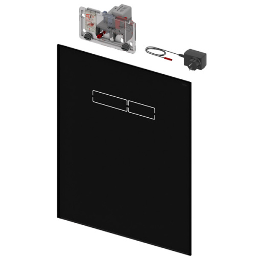 Верхняя панель TECElux с сенсорными клавишами, стекло черное 9650003