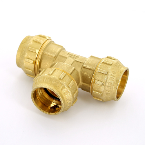 Тройник Tiemme 63x63x63 латунь для ПНД 3400060