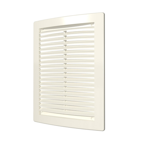 1520РЦ Ivory, Решетка ЭРА вентиляционная пластиковая с сеткой 150х200, Ivory