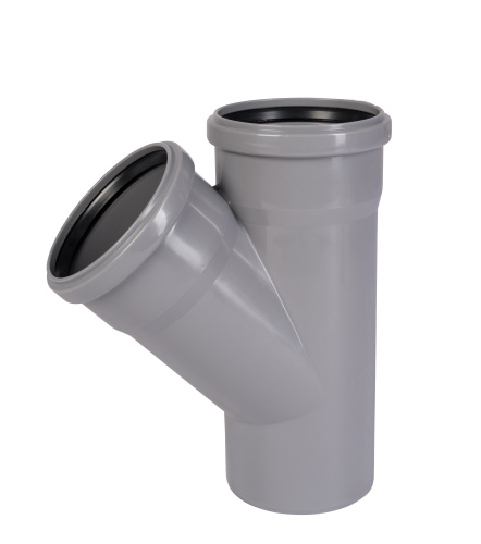 Тройник 110x45° косой, PP HTEA Ostendorf внутренняя канализация