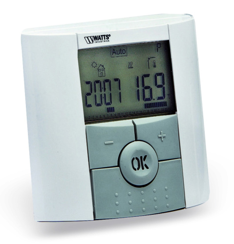 Термостат программируемый комнатный Watts BTDP-RF c LCD дисплеем 10025808