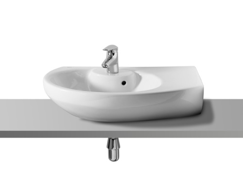 Угловая раковина Roca Dama Senso 680x425 полка справа 327519000