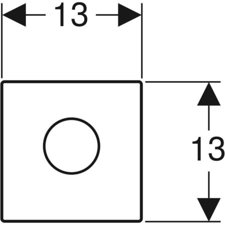 Система электронного управления смывом писсуара Geberit, питание от сети, защитная крышка Mambo 116.023.FW.1