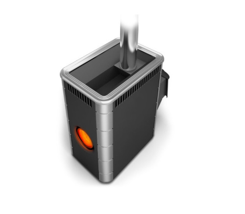 Банная печь Аврора Inox ДА Иллюминатор антрацит НВ Термофор