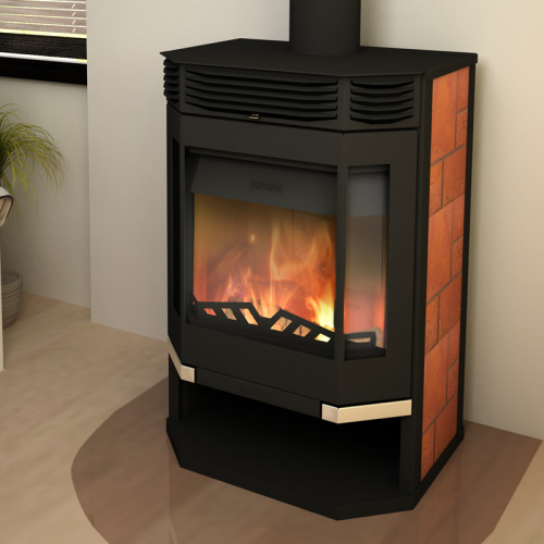 Печь-камин Мета «Ангара-12 Аква», с водяным контуром