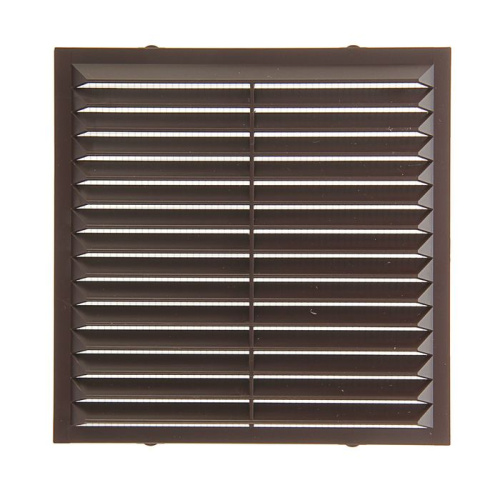 1313С кор, Решетка ЭРА вентиляционная с сеткой 138х138, коричневая