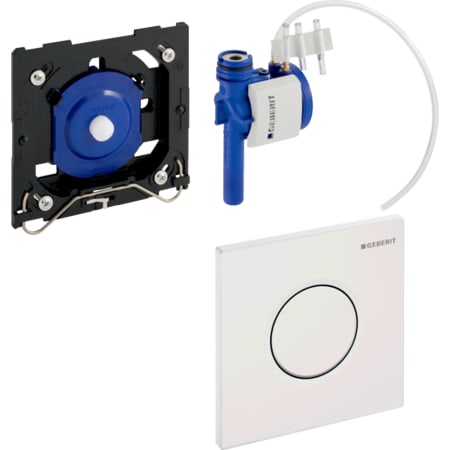 Система пневматического управления смывом писсуара Geberit, смывная клавиша типа 01 116.011.46.5
