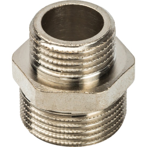 Ниппель переxодной Stout 3/4"x1/2"НН никелированный SFT-0004-003412