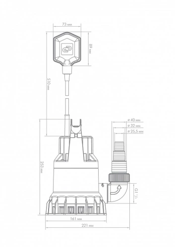 Дренажный насос Джилекс ДРЕНАЖНИК 85/6 5153