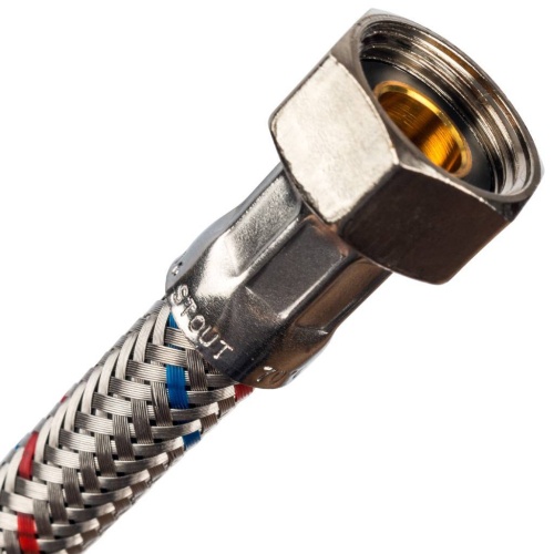 Подводка для воды 3/8" гайка-гайка, длина 40см Stout