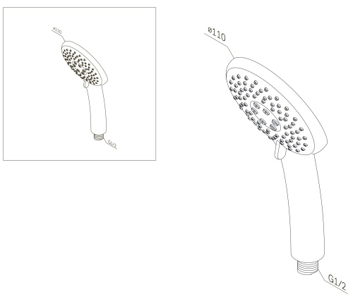 Душевая лейка AM.PM Like F0280000