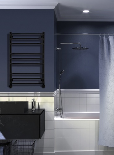 Полотенцесушитель Indigo Brace 532x800, черный муар