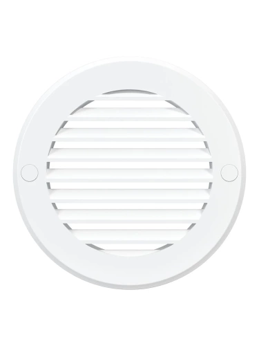 10РК, Решетка вентиляционная круглая D136 вытяжная АБС с фланцем D100