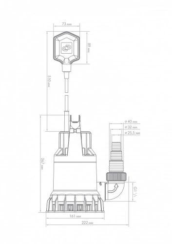Дренажный насос Джилекс ДРЕНАЖНИК 110/8 5100