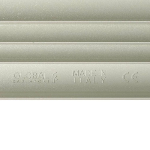 Алюминиевый радиатор STOUT Bravo 500 - 8 секций, боковое, белый RAL 9010