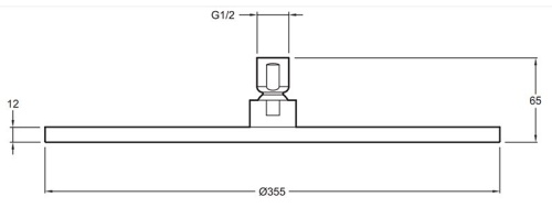 Верхний душ Jacob Delafon Katalyst E13691-CP хром