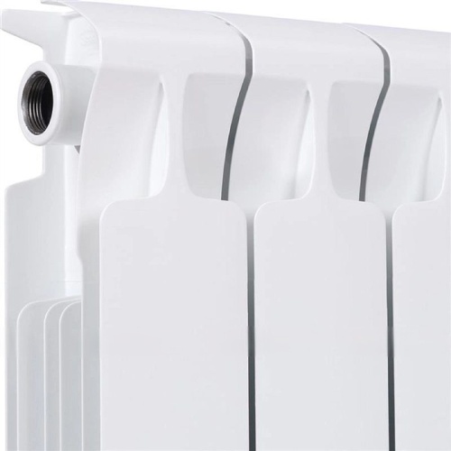 Биметаллический радиатор Rifar Monolit 350 - 8 секций, боковое, белый
