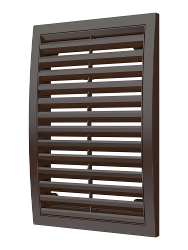 2030РРН кор, Решетка наружная ASA вентиляционная вытяжная 200х300, коричневая