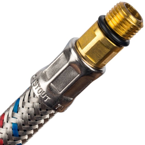 Подводка для смесителя 3/8"xM10(18мм) длина 50см Stout