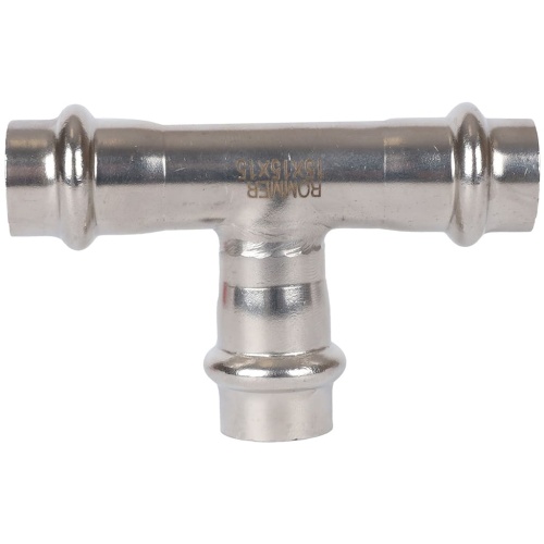 Тройник ВПр 15 пресс, нержавеющая сталь Rommer