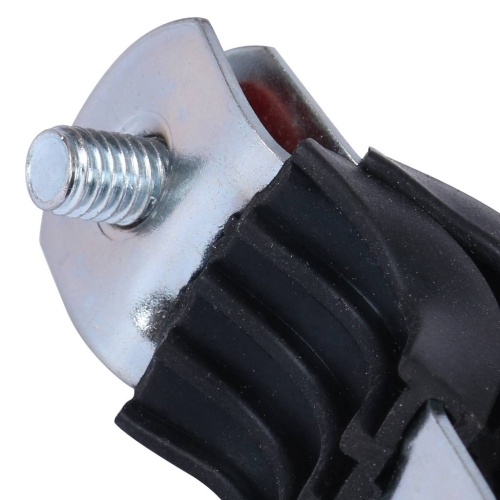 Хомут 3/8" D15-19мм с гайкой M8 оцинкованный с резинкой Stout SAC-0020-000038