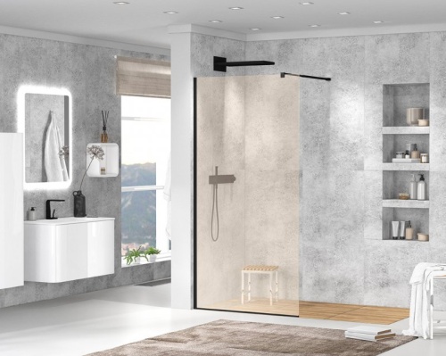 Душевая перегородка Cezares LIBERTA-L-1-80-GR-Cr