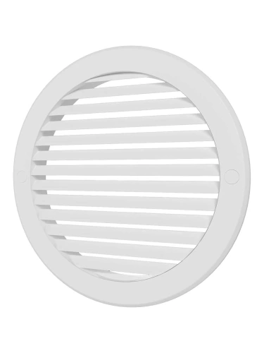 16РК, Решетка вентиляционная круглая D200 вытяжная АБС с фланцем D160